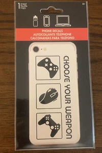 Videogioco Xbox One PS5 Scegli la Tua Arma Adesivo Decalcomania 6" Nuovo Telefono Decalcomanie - Foto 1 di 12
