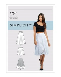 SIMPLICITY 9123 MISSES SKIRTS Sewing Pattern Sizes 6-14 & 14-22 Skill: EASY - Picture 1 of 4