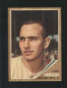#26 CHRIS CANNIZZARO, Mets - 1962 Topps: EX-MT+, pack fresh, good gloss 220567e - Picture 1 of 3