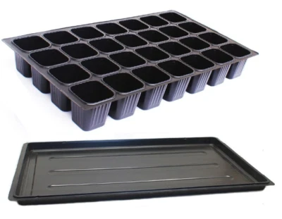 Anzuchtplatte Topfplatte 28 Töpfe Pflanzen Aussaat Multitopf Multitopfpalette. - Bild 1 von 4