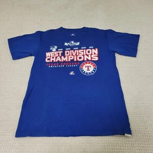 Texas Rangers Shirt Erwachsene Small blau Logo MLB Baseball West Division Champ Herren - Bild 1 von 7