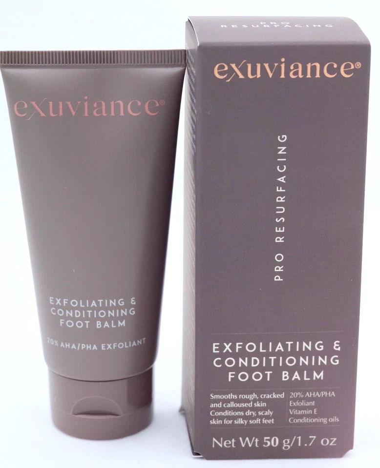 Exuviance Exfoliating & Conditioning Foot Balm NIB 1.7 oz/ 50 g Feet & Heels - Image 1 of 4