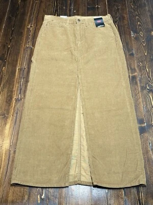 Falda de pana con columna al tobillo Levi's Premium para mujer, longitud midi, talla 29, nueva con etiquetas Foto 1 de 4