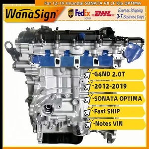 G4ND 2.0T Long Block Engine Assembly For 12-19 Hyundai SONATA VII LF Kia OPTIMA - Picture 1 of 8