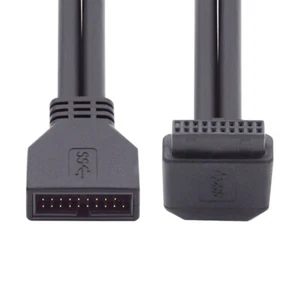 USB 3.0 20 Pin 19 Pin Stecker auf Buchse Verlängerungskabel für Hauptplatine Mainboard - Bild 1 von 11