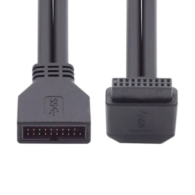 USB 3.0 20Pin 19Pin Male to Female Extension Cable for Motherboard Mainboard - Image 1 of 4
