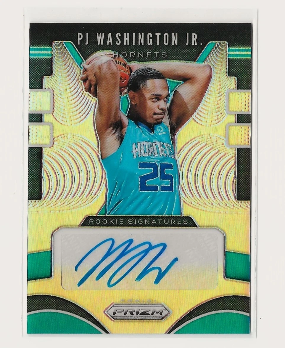 2019-20 Panini Prizm Rookie Signatures Silver Prizm #RS-PJW PJ Washington Jr. RC