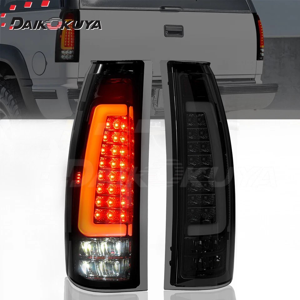 For Chevy GMC 1988-99 C/K Silverado Suburban Sierra Tahoe Yukon LED Tail Lights - Image 1 of 4
