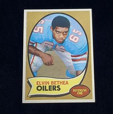 1970 Topps Football #43 Elvin Bethea Rookie Card Houston Oilers