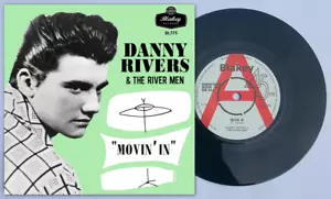 DANNY RIVERS - "Movin' In" s/w "Hawk" TOLLE NEUE BRITISCHE ROCK N ROLL REPRO - Bild 1 von 4
