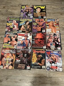 Vintage Wrestling Magazine Lot - 15 Magazines - Deadstock Rare - Picture 1 of 11