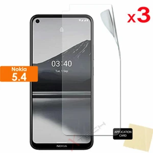 3 Pack of CLEAR LCD Screen Protector Guard Covers for Nokia 5.4 - Picture 1 of 2