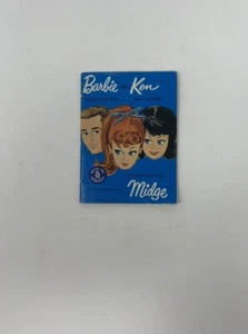 Vintage 1962 Mattel Barbie, Ken and Midge Blue Booklet VG Condition - Picture 1 of 9
