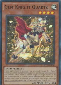 3x YUGIOH UNLIMITED POTE-EN020 GEM-KNIGHT QUARTZ SUPER RARE NEAR MINT (NM) - Picture 1 of 1