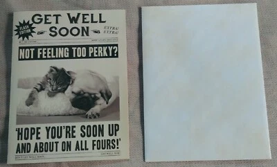 "Perk Up", (1) Leanin' Tree Get Well Greeting Card, New With (1) Envelope - Image 1 of 4