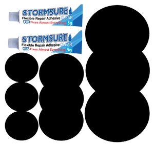 Inflatable mattress repair kit airbed repair patch glue PVC vinyl suede strong - Picture 1 of 9