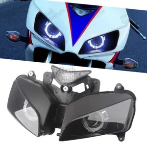 For Honda CBR1000RR 2004-07 White Blue Assembled LED Double Angel Eyes Headlight - Bild 1 von 23