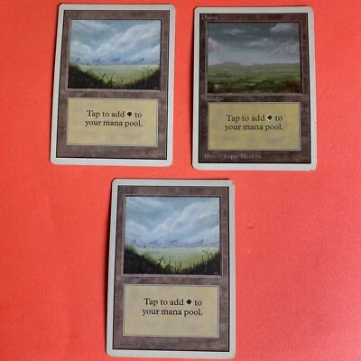Plains x3 LP-M Unlimited Edition MTG C288 3unlCards - Image 1 of 4