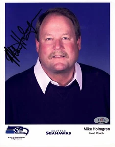 Mike Holmgren Signed Seattle Seahawks 8x10 Photo NFL Head Coach Packers PSA/DNA - Picture 1 of 2
