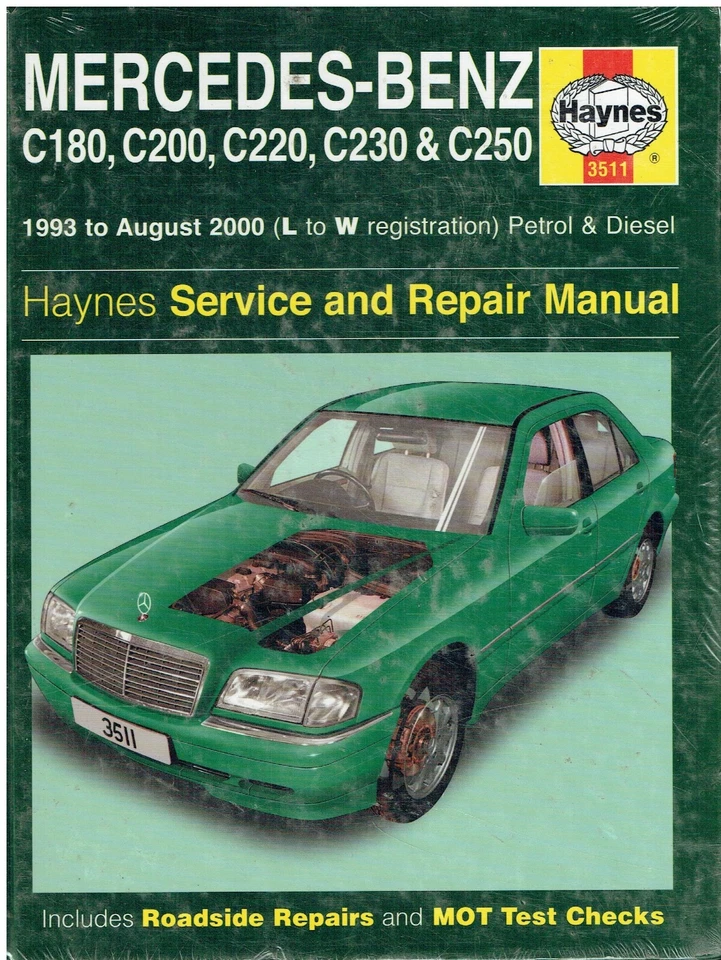 MERCEDES BENZ W202 1.8 2.0 2.3 2.5 PETROL & DIESEL 1993-2000 OWNER REPAIR MANUAL - Image 1 of 1
