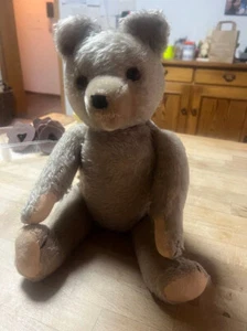 Alter antiker Teddybär Teddy Bär Vintage 40 cm Familienerbstück mind 70 Jahr alt - Bild 1 von 9