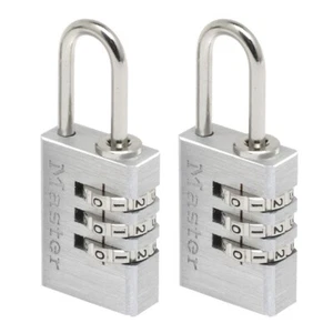 Master Lock 2x Zahlenschlösser 7620EURT Sicherheitslevel 3 Kofferschloss - Bild 1 von 1