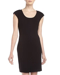 Neu Rachel Roy Trapunto-Stitch U-Ausschnitt Kleid Größe 10 schwarz - Bild 1 von 2