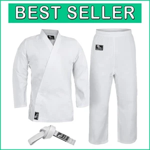 Lightweight Kids & Adults Karate Gi - Durable Martial Arts Uniform with Belt - Picture 1 of 9