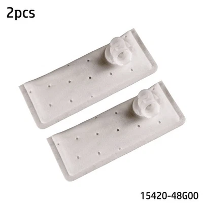 Practical Strainer Filter Fiber Parts 2pcs/set Replacement 15420-48G00 - Image 1 of 4