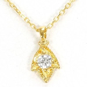 Jewelry 18K Yellow gold Necklace Diamond About0.8g About40cm Free shipping Used - Picture 1 of 5