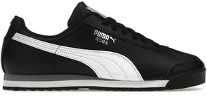 Talla UK 11 - Zapatillas Puma Roma Cuero Negro Zapatos - Imagen 1 de 6