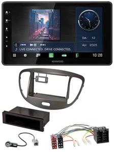 Kenwood MP3 Bluetooth USB DAB Autoradio für Hyundai i10 2008-2013 dunkelsilber - Bild 1 von 10