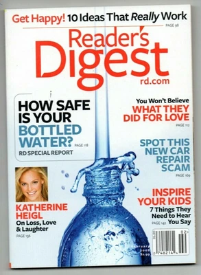 Reader's Digest Magazine February 2008 Katherine Heigl Fred Thompson Bedbugs - Imagem 1 de 4