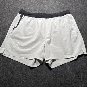 Zehntausend Intervall Shorts Herren Gr. XL hellgrau 5" ungefüttert Laufen Training - Bild 1 von 12