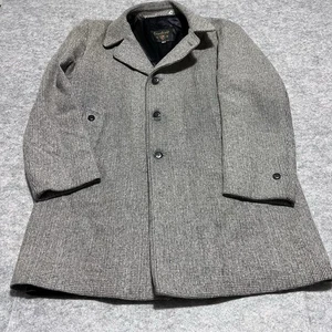 Casualcraft Of New York Mantel Herren Wollmischung braun grau Größe 46 REG siehe Bilder - Bild 1 von 11