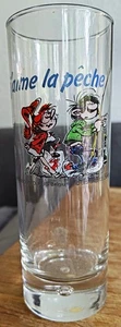 FRANQUIN - Verre GASTON LAGAFFE : J'AIME LA PECHE - Les Grès de la Roche - Picture 1 of 1