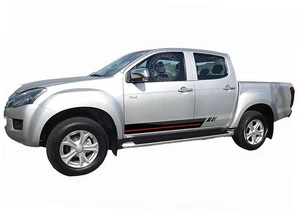 2 PCS Graphics Side Skirt Stripes Car Sticker For Isuzu D-Max Racing Sport Decal - Picture 1 of 5