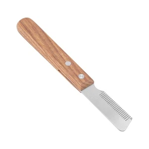 Dog & Cat Grooming Comb Knot Remover Painless Safe Wood Handle Right Hand Use - Imagen 1 de 11