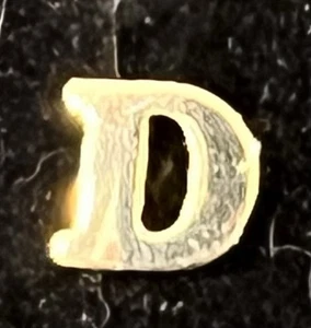 Vintage Avon Letter “D” Gold Tone Tie Tack Pin Alphabet Initial 3/8” - Picture 1 of 3