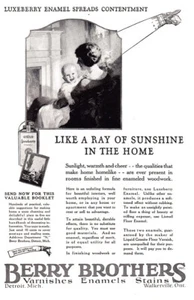 1925 Berry Brothers Varnishes: Like a Ray of Sunshine Vintage Print Ad - Picture 1 of 1