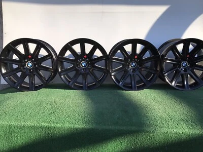 JUEGO DE 4 LLANTAS NEGRAS BRILLANTES BMW 740I 745I 750I 760I 19" ORIGINALES DE FÁBRICA OEM Foto 1 de 4