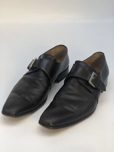 Pair Of Mens Brown Moreschi Buckle Shoes Made In Italy Size 11.5US - Picture 1 of 7