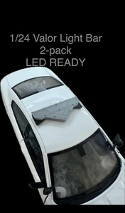 1/24 POLICE VALOR LIGHTBAR DIORAMA FIRE EMS CUSTOM BUILD MOTORMAX 2ER-Pack LED - Bild 1 von 4