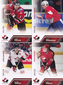 13-14 Team Canada Blake Comeau /100 Red Exclusives Upper Deck 2013