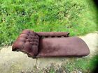 Brown Chaise Longue Sofa (Unsure Of How Old)