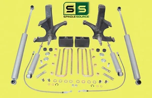 4.5"/4" SPINDLES,BLOCKS,4 SHOCKS W/O.L. FITS 88-00 CHEVY C2500/C3500 2WD 8 LUG - Picture 1 of 1