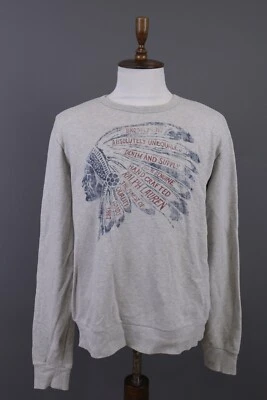 Sudadera DENIM&SUPPLY RALPH LAUREN Gris Cabeza de India Manga Larga Talla M Foto 1 de 4