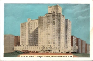 Postkarte Lumitone Hotel Belmont Plaza New York City NY unbesendet - Bild 1 von 2