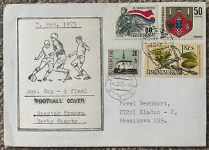 Spartak Trnava v Derby County 1973 European Cup Quarter Final First Day Cover