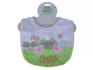 My First Easter Baby Bib Little Wishes 8.75" x 10" - Picture 1 of 2